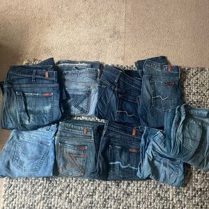 7 for all mankind Lot of 6 Blue Jeans 7FAM